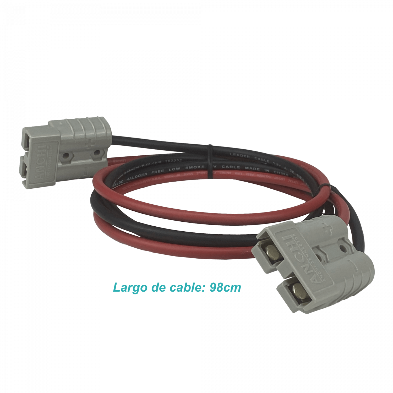 cable Anderson-Anderson 50A Largo-100cm 6mm unidad Gris Anderson SB50 2