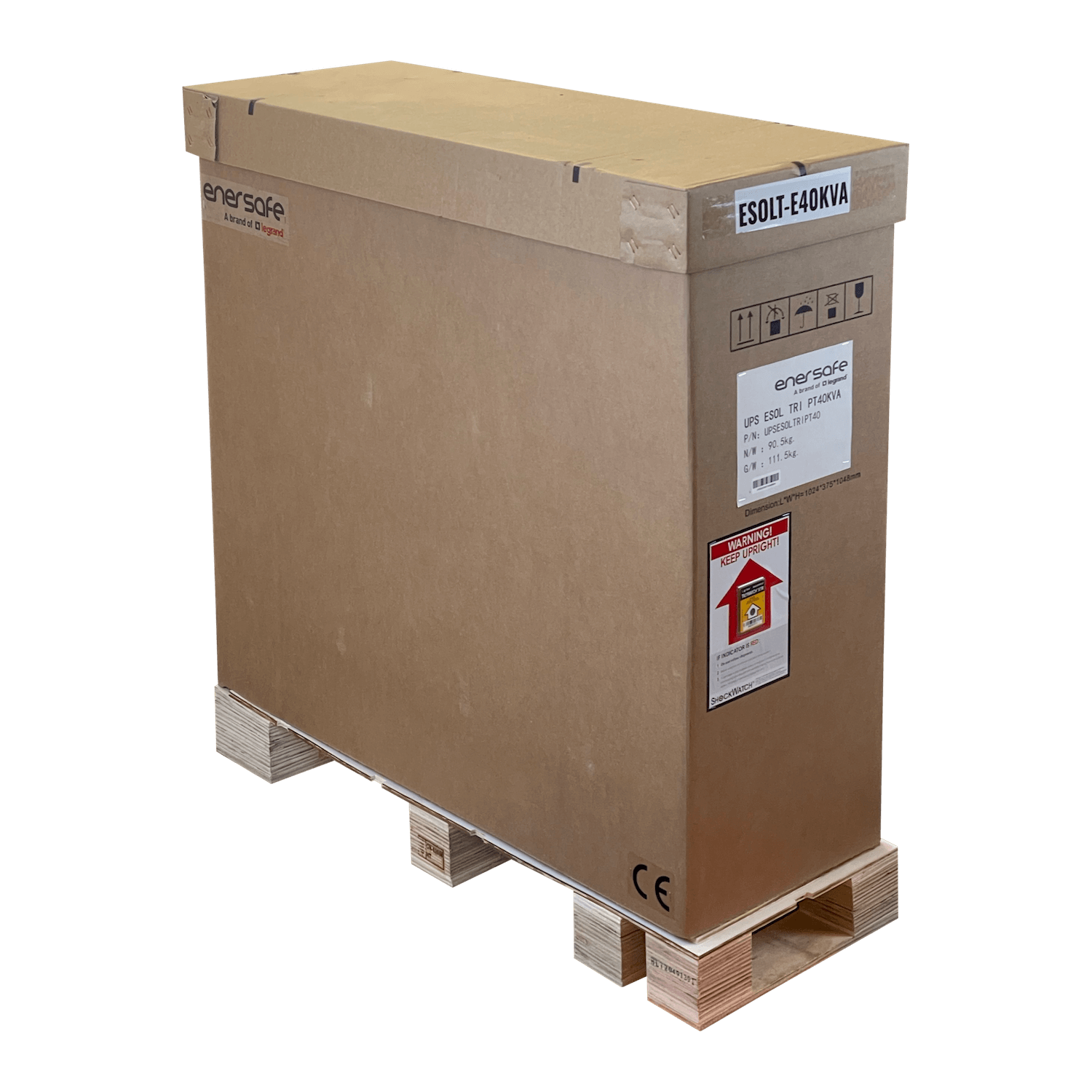 UPS Trifásica Enersafe E40KVA 40kVA 36kW 0ms 60x9AH Expand-192VDC Torre 3