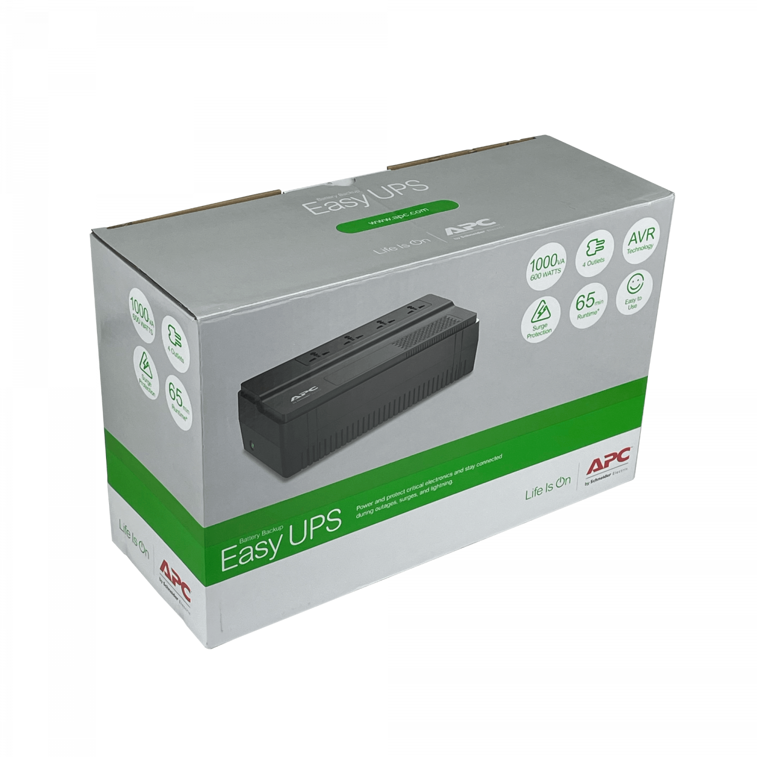 UPS APC BV1000 Easy 1000VA 600W, 1x9Ah, 4 Tomas Múltiples, Conector Anderson 6