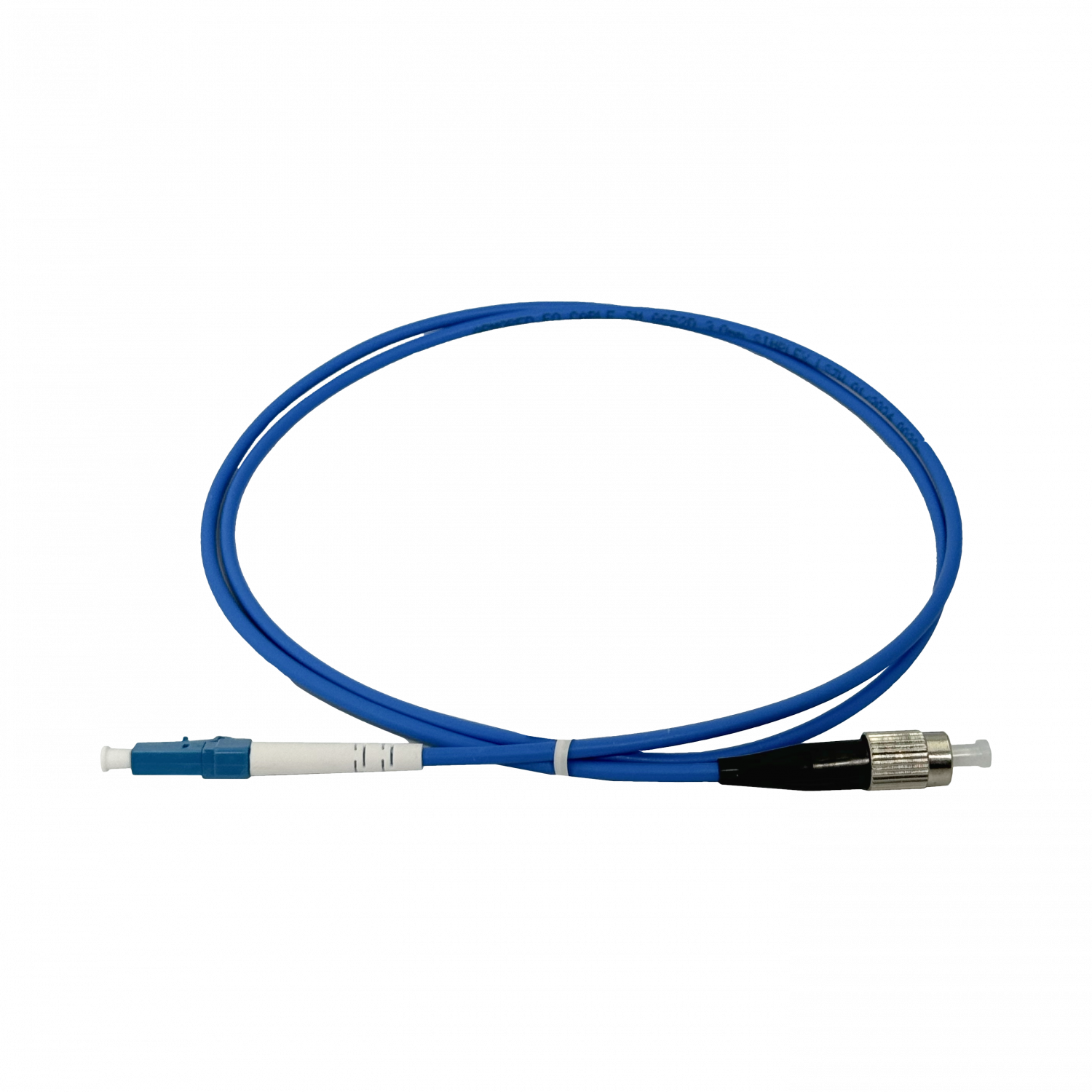 LSZH Blindado 1mt LC-FC SM Simplex Jumper Cable Fibra 3.0mm 9/125um 3