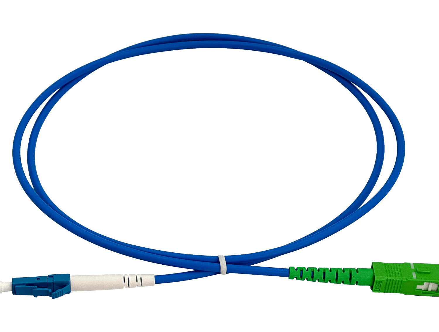 LSZH Blindado 1mt LC/UPC-SC/APC SM Simplex JumperFibra 3.0mm 9/125um 3