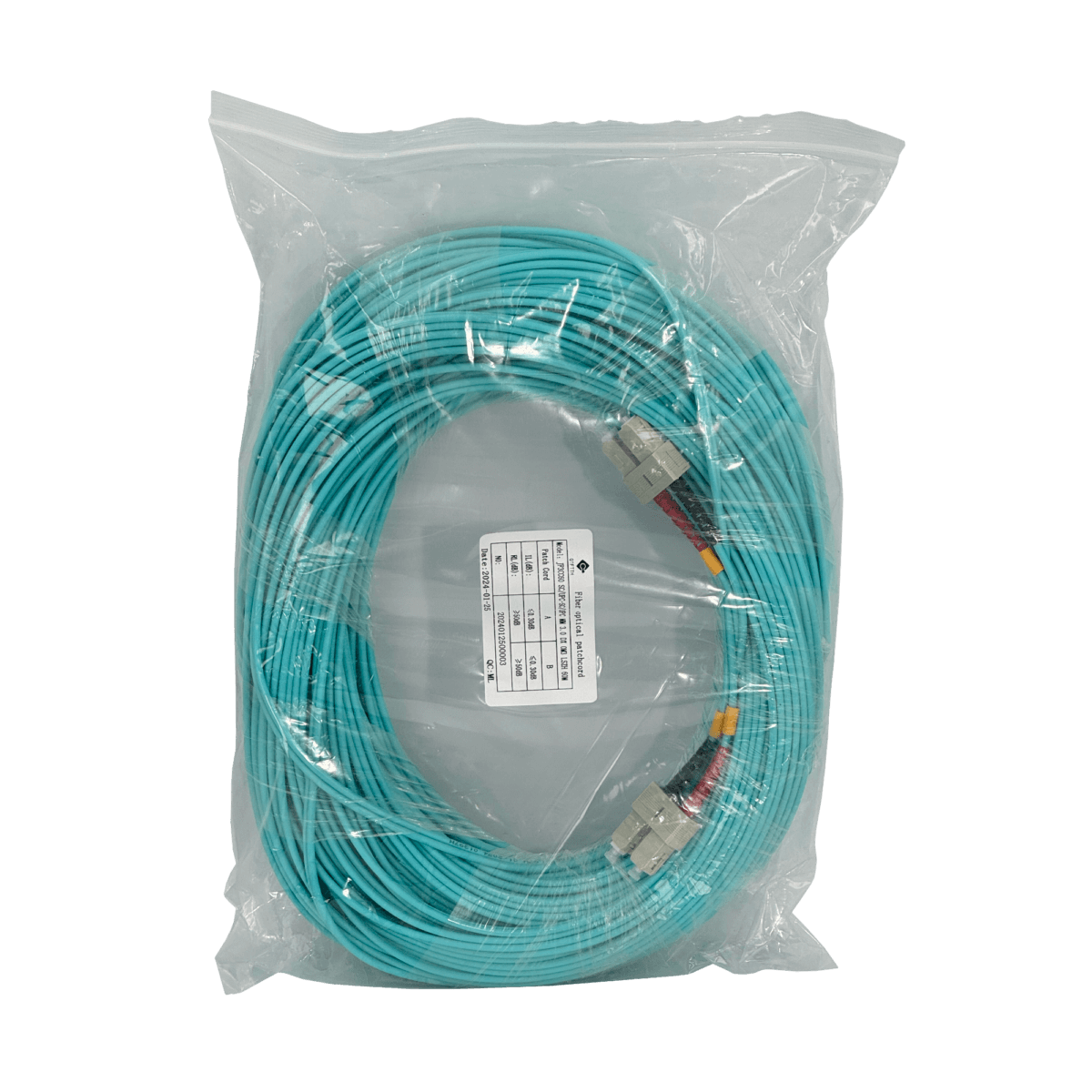 60mt SC-SC OM3 MultiModo MM Duplex Jumper Fibra 3.0mm 50/125um LSZH 1