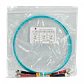1mt ST-ST OM3 Multimodo MM Duplex Jumper Fibra 3.0mm 50/125um LSZH - Miniatura 1