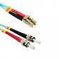 Cable Jumper de Fibra Óptica Multimodo OM3 LC-ST Duplex 2m 3.0mm LSZH - JF3LT2 - Miniatura 1