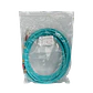 25mt LC-SC OM3 MultiModo MM Duplex Jumper Fibra 50/125um 3.0mm LSZH - Miniatura 2