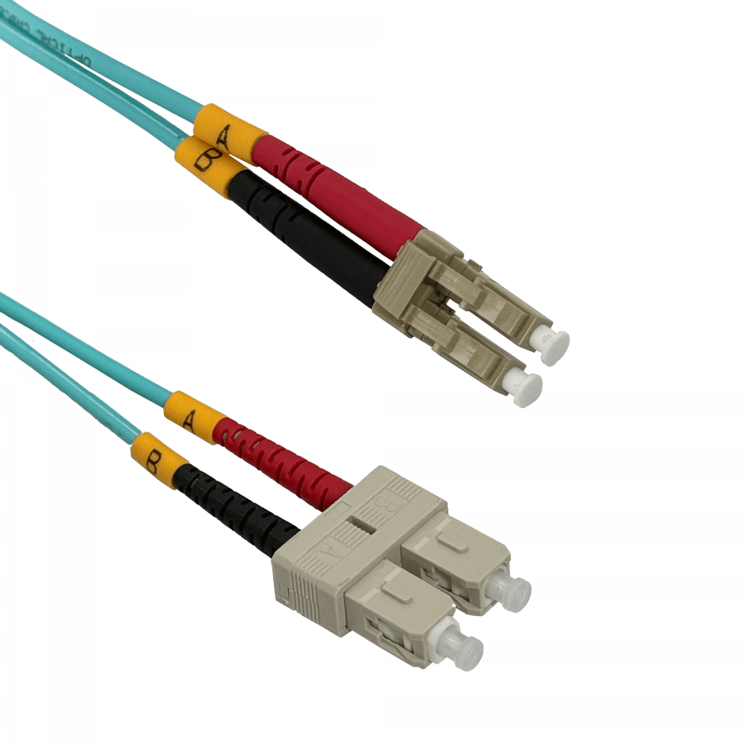 100mt LC-SC OM3 MultiModo MM Duplex Jumper Fibra 50/125um 3.0mm LSZH 1