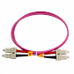 LSZH 10mt SC-SC OM4 MultiModo MM Duplex Jumper Fibra 50/125um 3mm - Miniatura 2