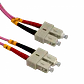 LSZH 10mt SC-SC OM4 MultiModo MM Duplex Jumper Fibra 50/125um 3mm - Miniatura 3