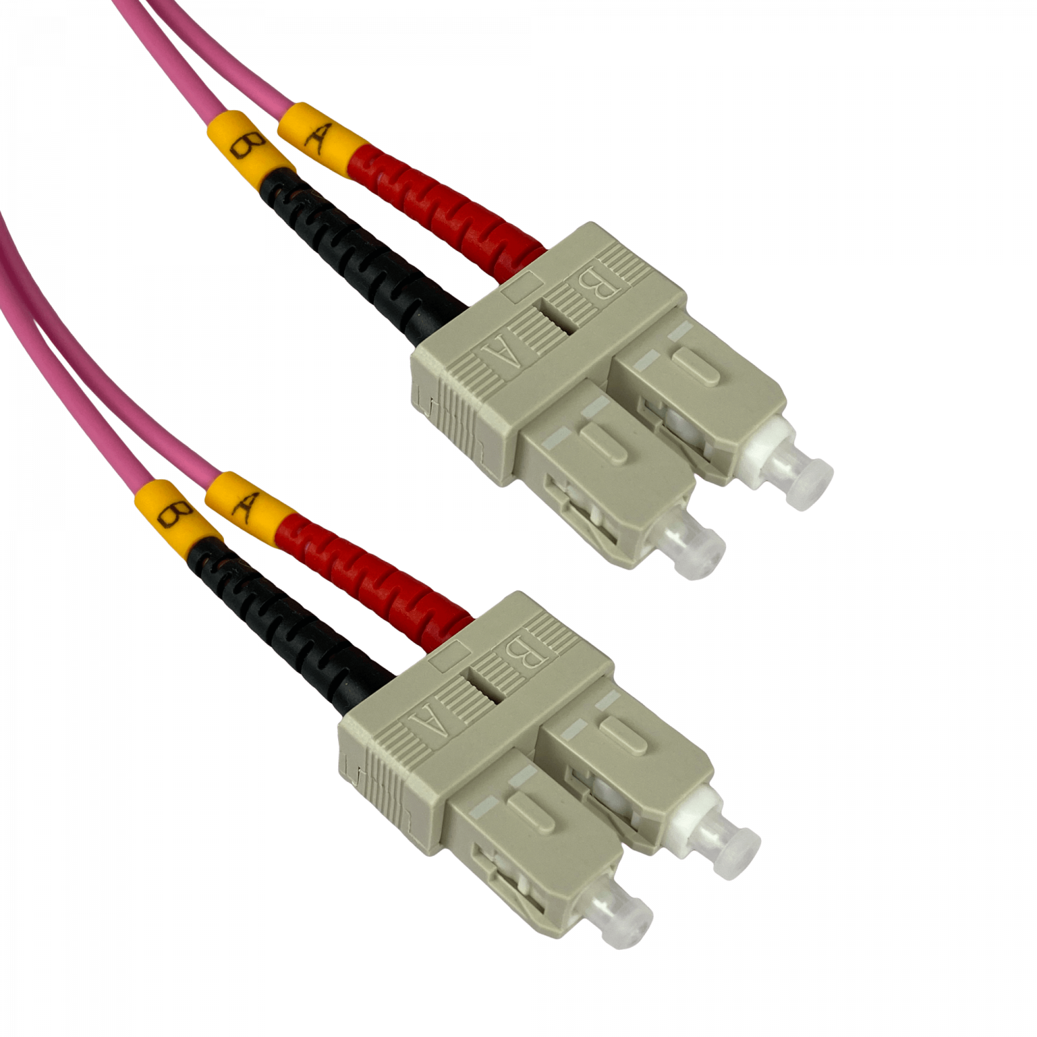 LSZH m25t SC-SC OM4 MultiModo MM Duplex Jumper Fibra 50/125um 3mm 1