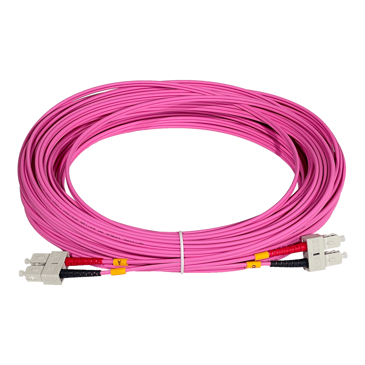 LSZH m25t SC-SC OM4 MultiModo MM Duplex Jumper Fibra 50/125um 3mm 3
