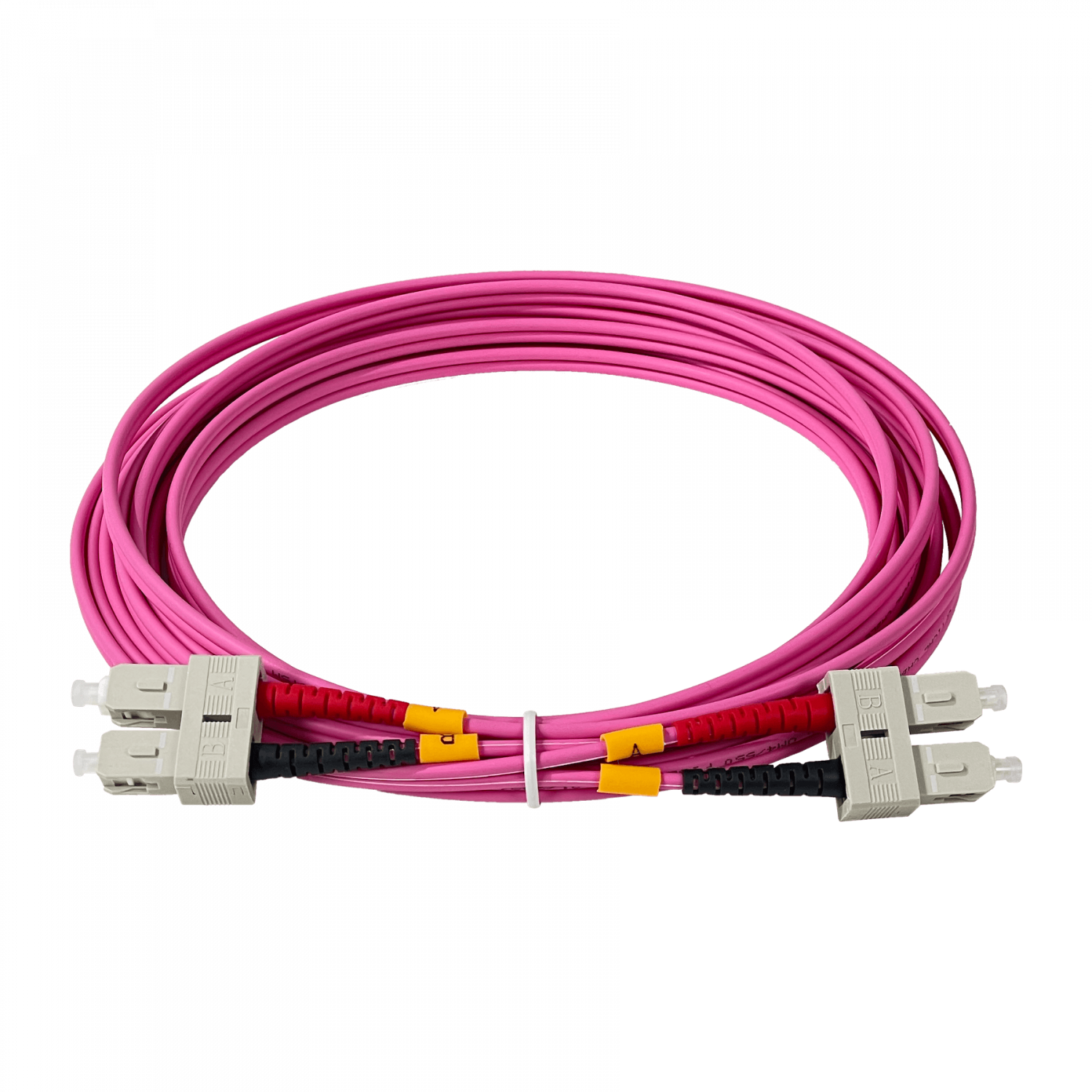 LSZH 5mt SC-SC OM4 MultiModo MM Duplex Jumper Fibra 50/125um 3mm 2