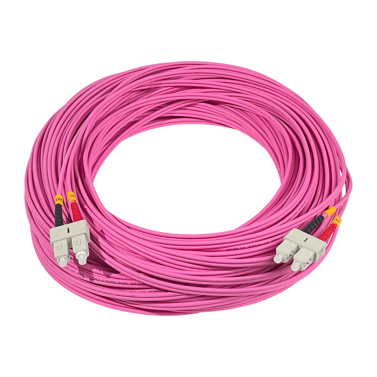 LSZH 50mt SC-SC OM4 MultiModo MM Duplex Jumper Fibra 50/125um 3mm 2