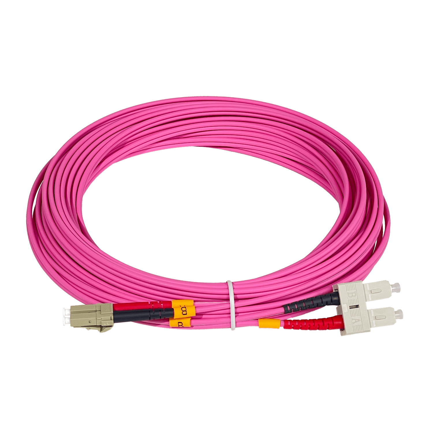 LSZH 100mt LC-SC OM4 MultiModo MM Duplex Jumper Fibra 50/125um 3mm 3