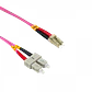 LSZH 25mt LC-SC OM4 MultiModo MM Duplex Jumper Fibra 3.0mm 50/125um - Miniatura 2