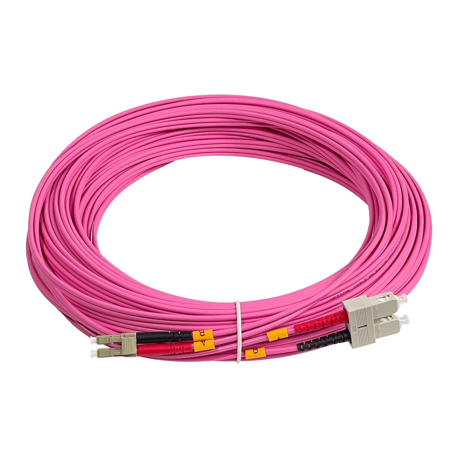 LSZH 25mt LC-SC OM4 MultiModo MM Duplex Jumper Fibra 3.0mm 50/125um 3