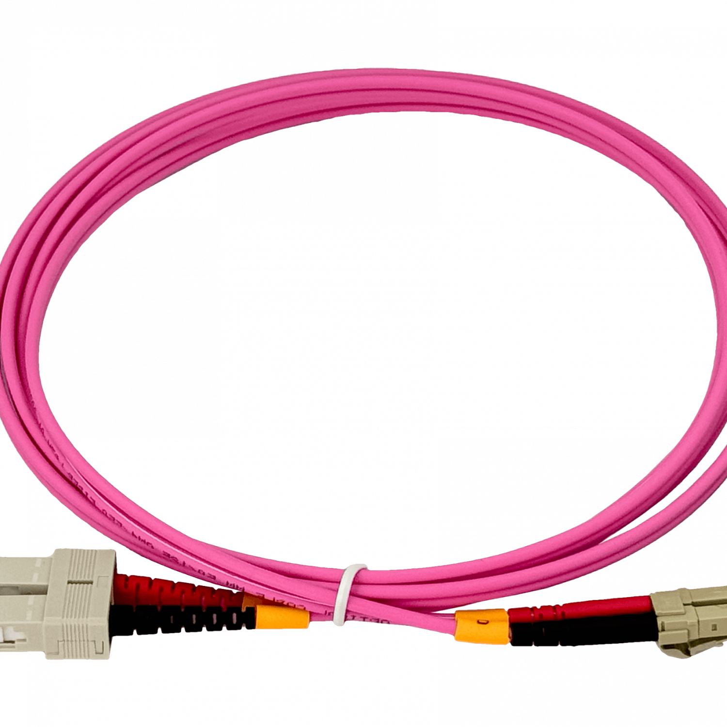 LSZH 25mt LC-SC OM4 MultiModo MM Duplex Jumper Fibra 3.0mm 50/125um 2