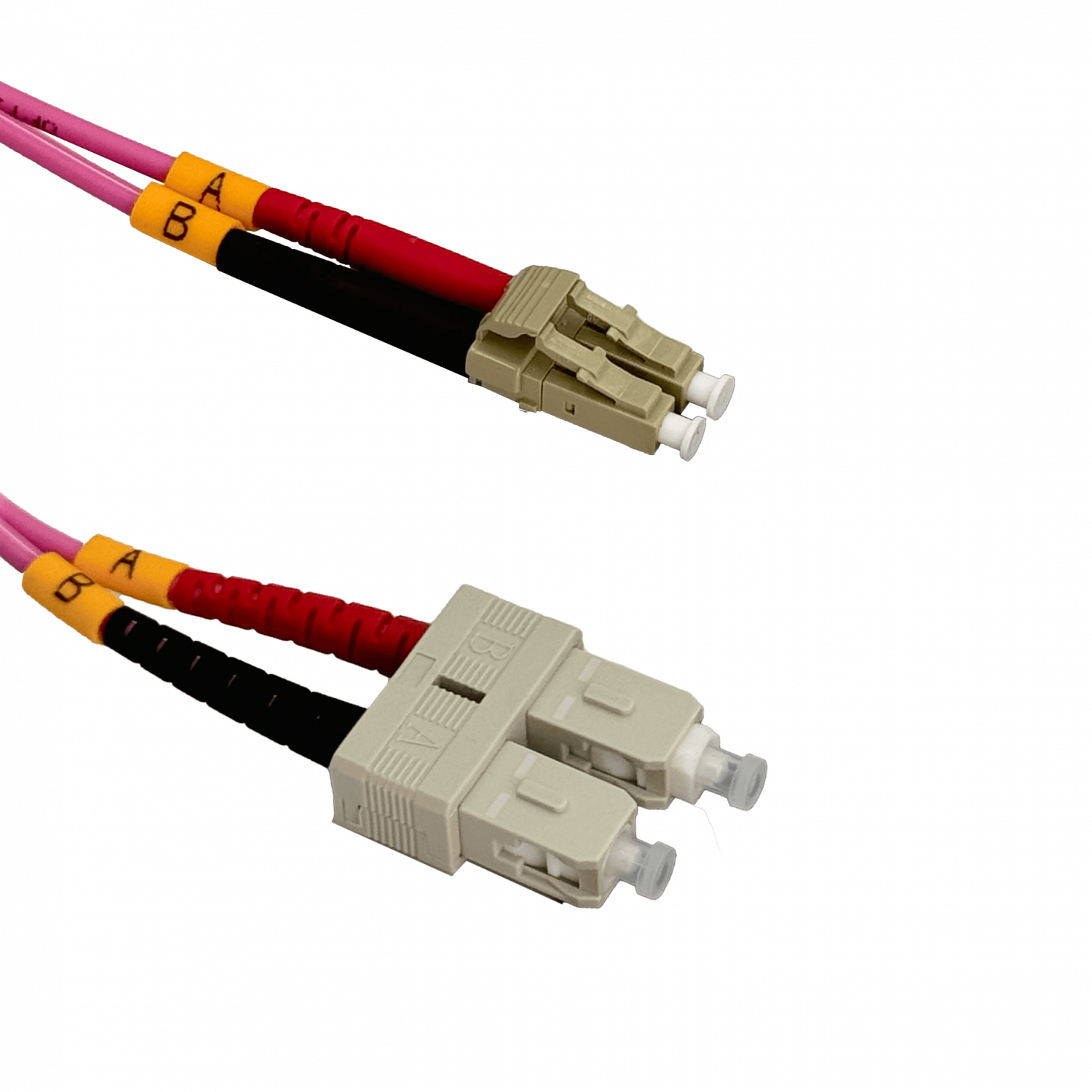 LSZH 25mt LC-SC OM4 MultiModo MM Duplex Jumper Fibra 3.0mm 50/125um 3