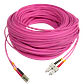 LSZH 100mt LC-SC OM4 MultiModo MM Duplex Jumper Fibra 50/125um 3mm - Miniatura 2