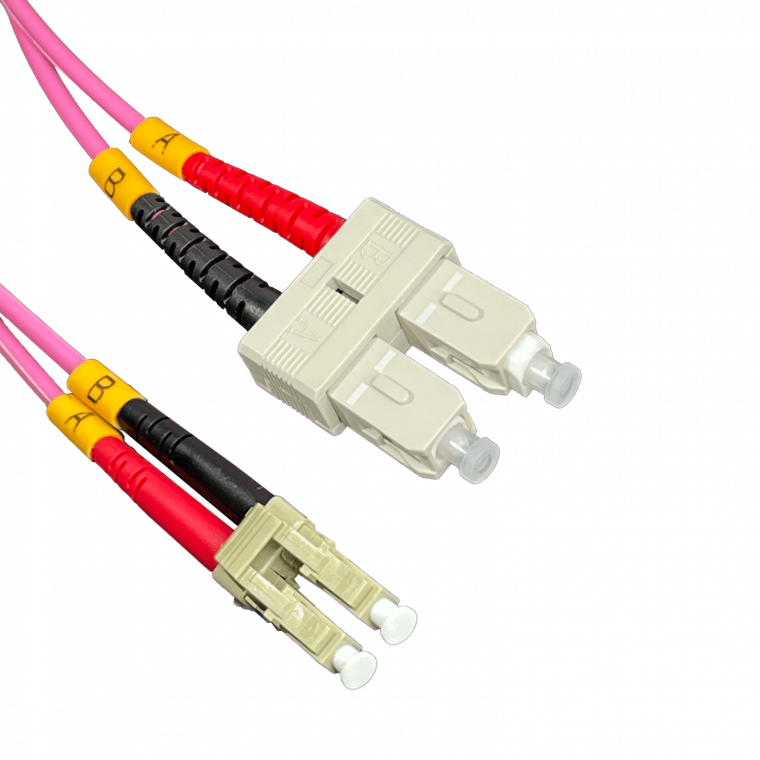LSZH 100mt LC-SC OM4 MultiModo MM Duplex Jumper Fibra 50/125um 3mm 3