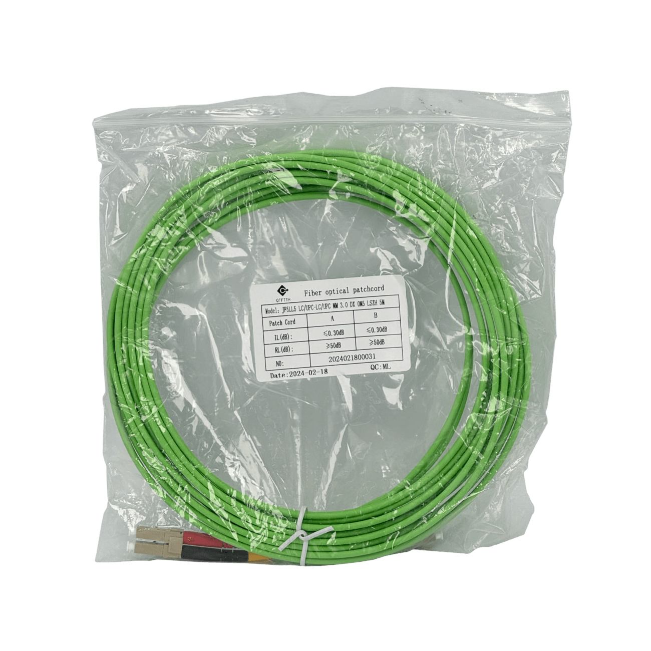 5mt LC-LC OM5 MultiModo MM Duplex Jumper Fibra 3.0mm 50/125um LSZH 1
