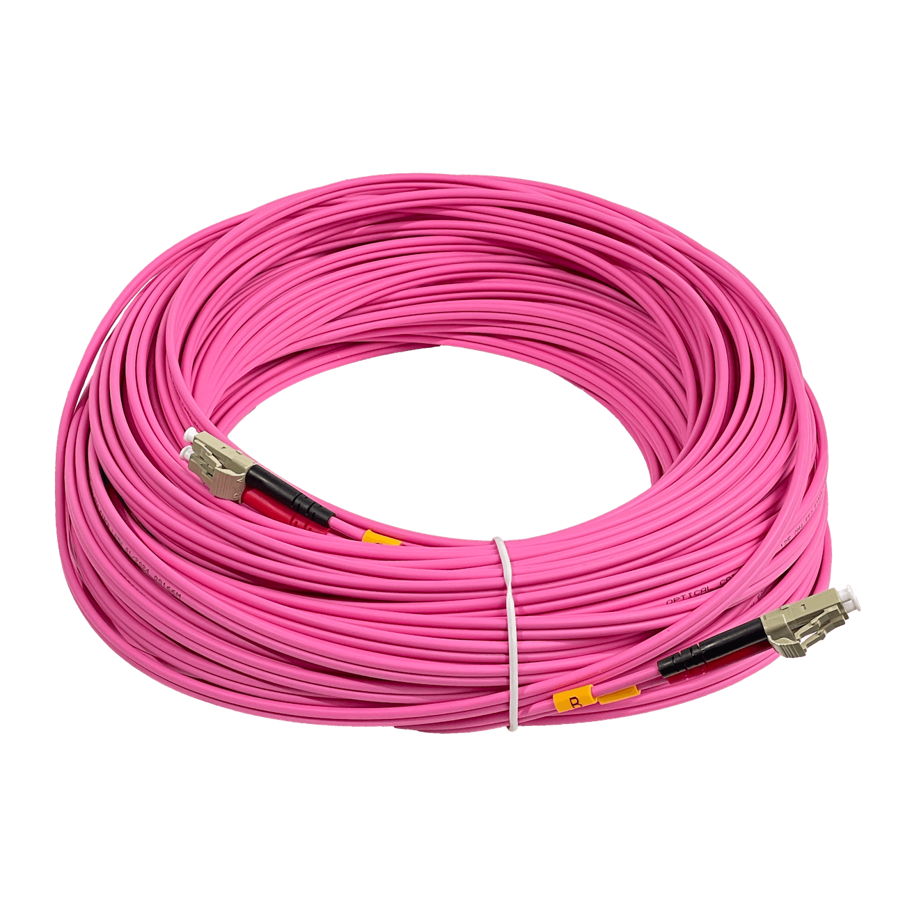 LSZH 50mt LC-LC OM4 MultiModo MM Duplex Jumper Fibra 50/125um 3mm 2