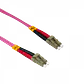LSZH 50mt LC-LC OM4 MultiModo MM Duplex Jumper Fibra 50/125um 3mm - Miniatura 3
