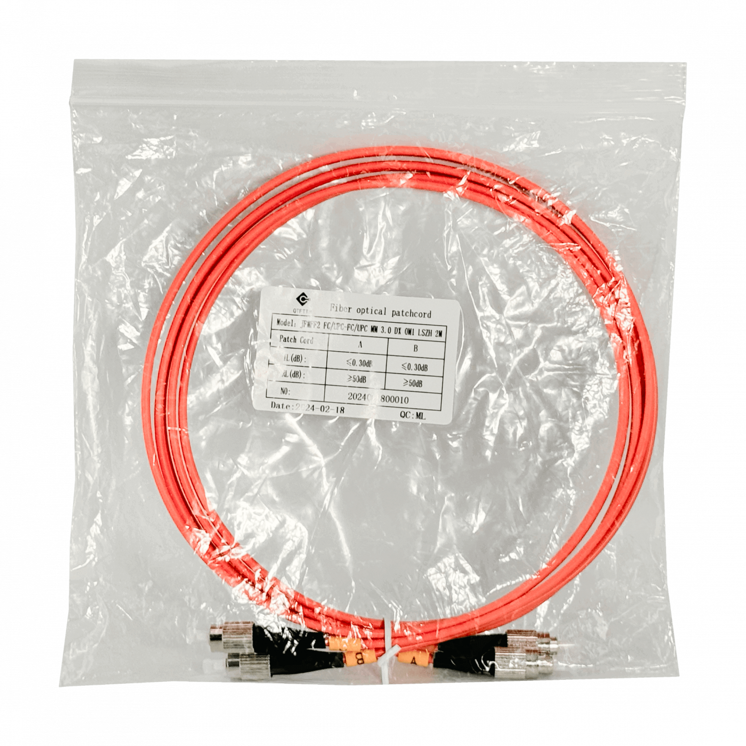 Pigtail de Fibra Óptica Monomodo SC/APC 1.5m LSZH - Paquete de 2 Unidades - JFMFF2 3
