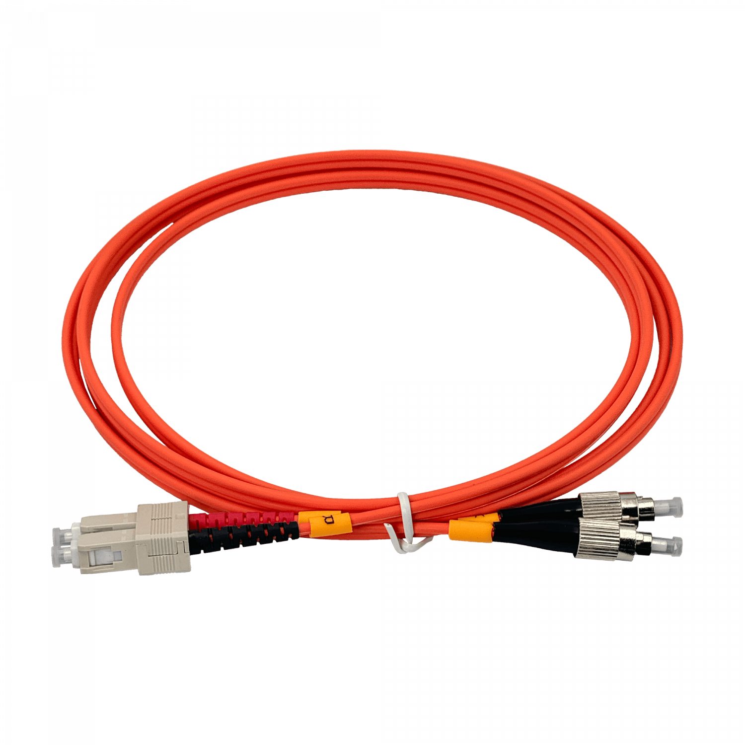 2mt SC-FC OM1 MultiModo MM Duplex Jumper Fibra 62.5/125um LSZH 3