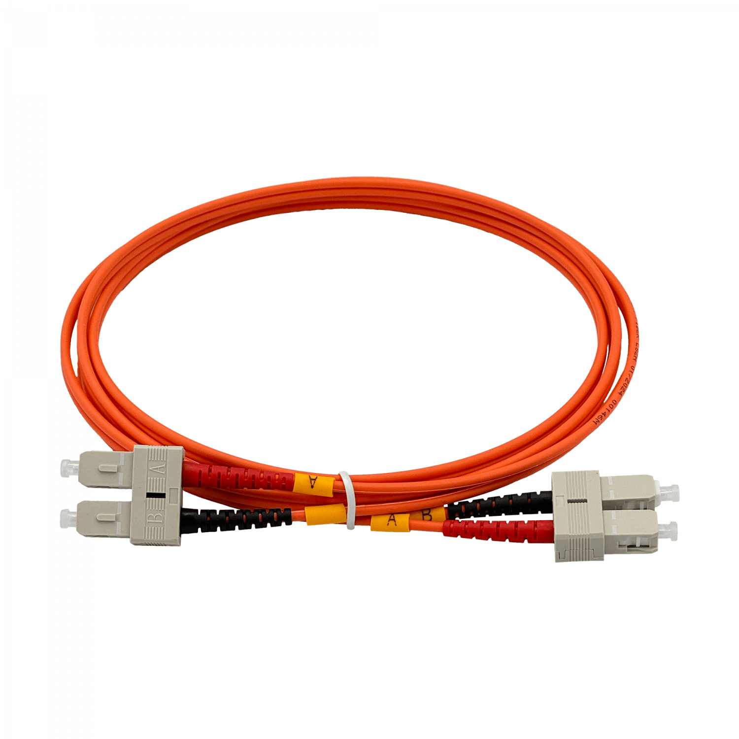 2mt SC-SC OM1 MultiModo MM Duplex Jumper Fibra 62.5/125um 3mm LSZH 2