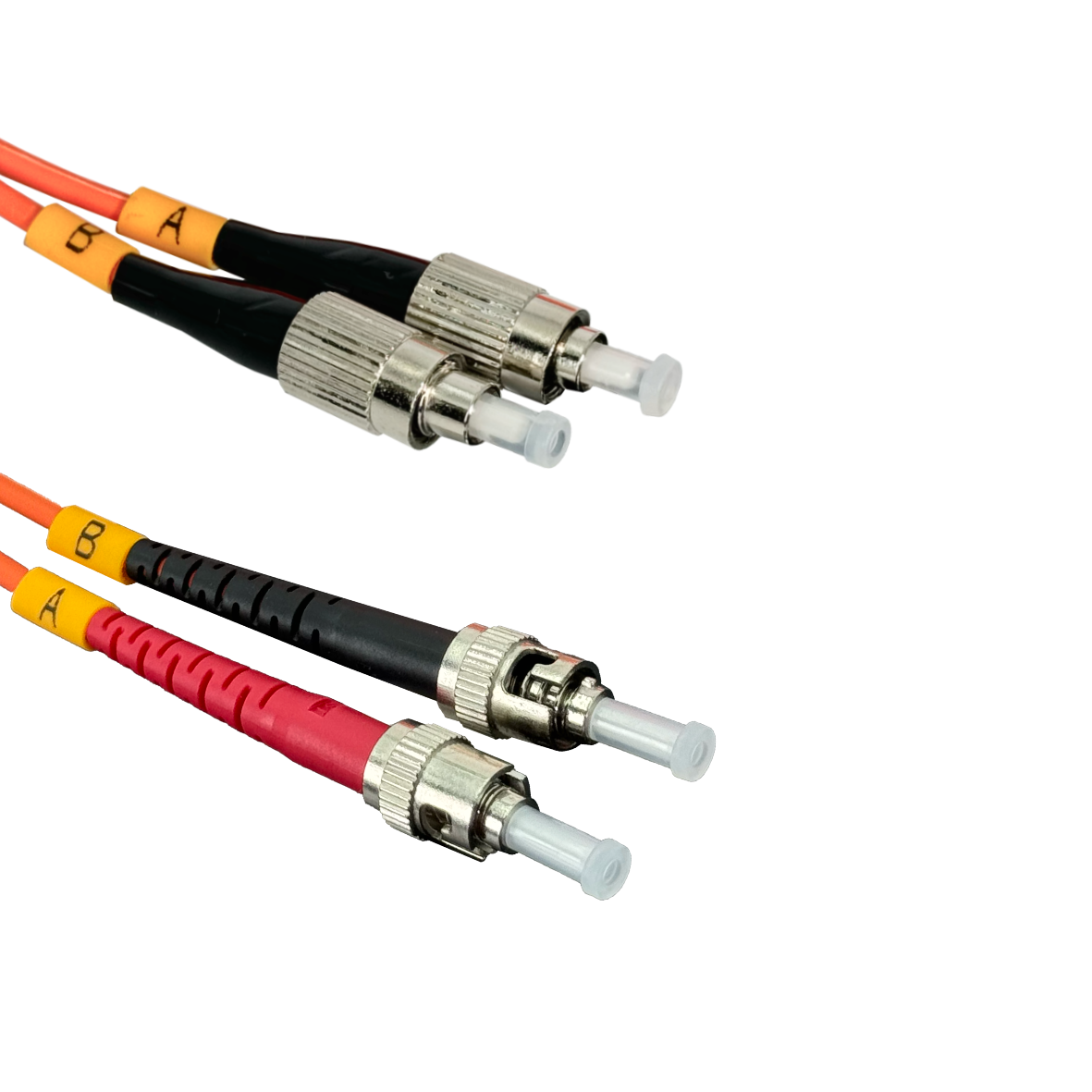 2mt FC-ST OM1 Multimodo MM Duplex Jumper Fibra 62.5/125um LSZH 1