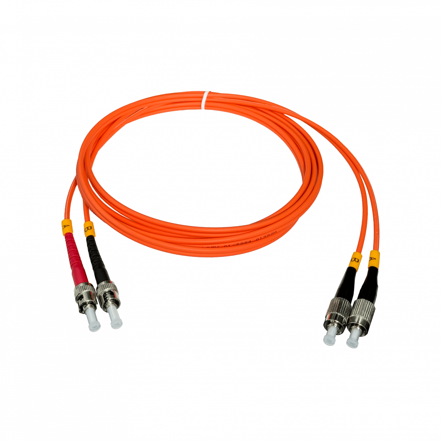 2mt FC-ST OM1 Multimodo MM Duplex Jumper Fibra 62.5/125um LSZH 3