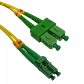 1mt SC/APC-LC/APC MonoModo SM Duplex Jumper Cable Fibra 9/125um 3mm - Miniatura 2