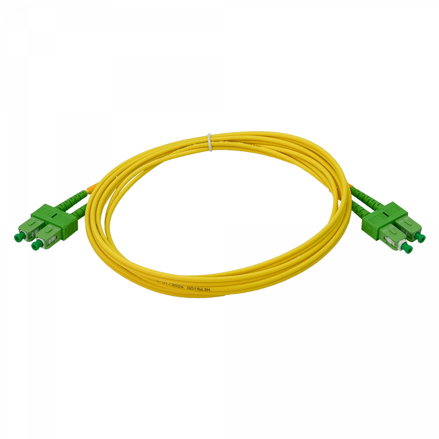 2mt SC/APC-SC/APC MonoModo SM Duplex Jumper Cable Fibra 9/125um LSZH 2