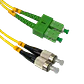 Cable fibra optica 1m SC/APC-FC/UPC Monomodo SM Duplex Jumper 9/125um 3mm JFSAF1 - Miniatura 3