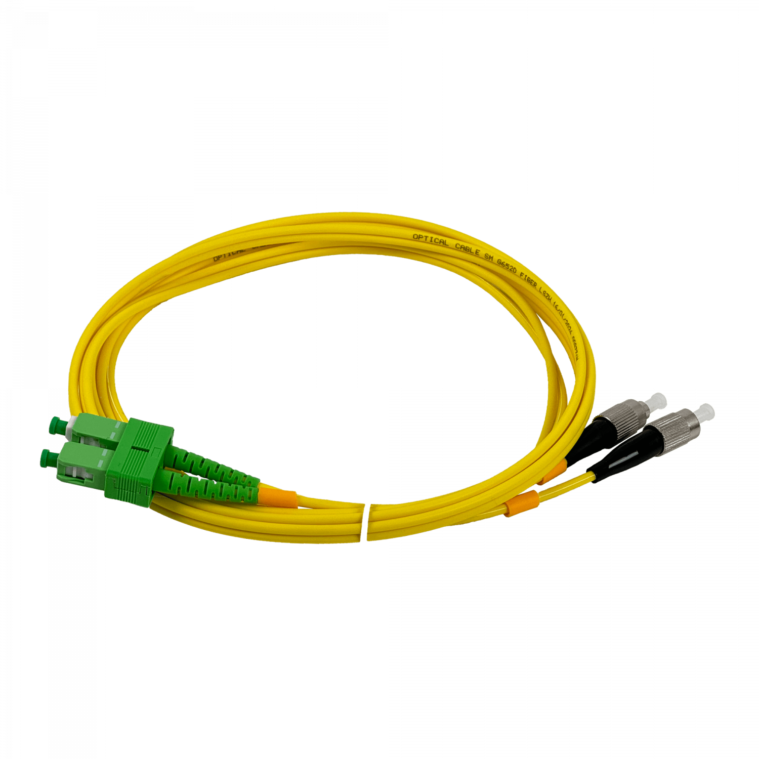 Cable Fibra Óptica FIBRA JFSAF2 2m SC/APC a FC/UPC Monomodo Duplex 9/125um 3mm 1