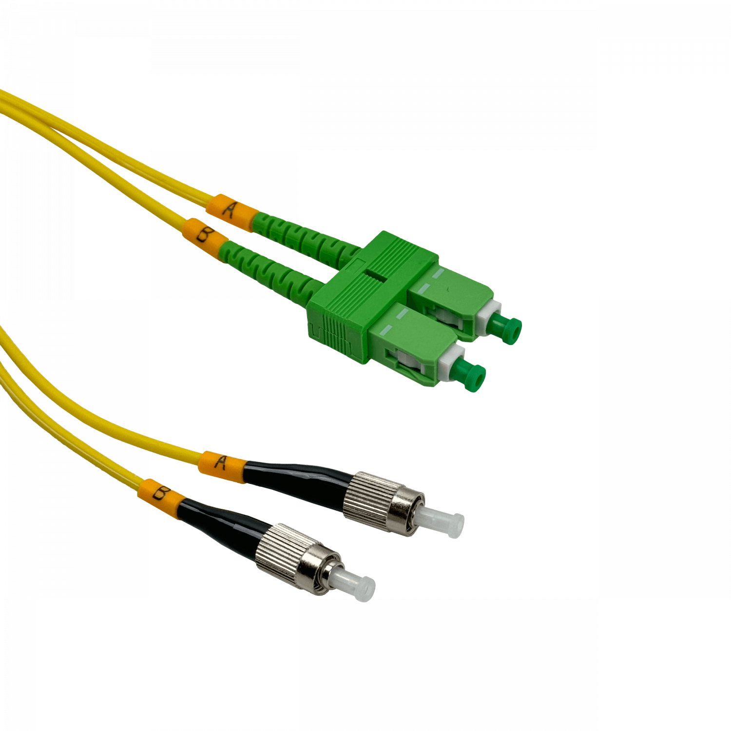Cable Fibra Óptica FIBRA JFSAF2 2m SC/APC a FC/UPC Monomodo Duplex 9/125um 3mm 3