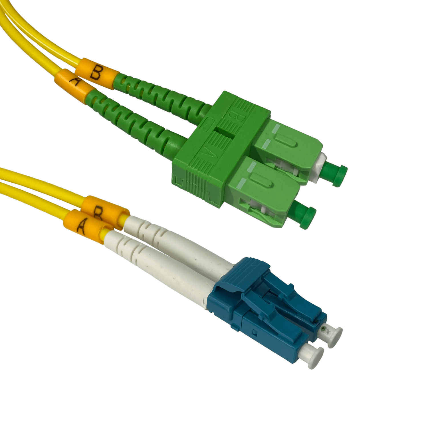 Jumper de Fibra Óptica SC/APC a LC/UPC Monomodo SM, Dúplex 9/125um, 5 metros 1