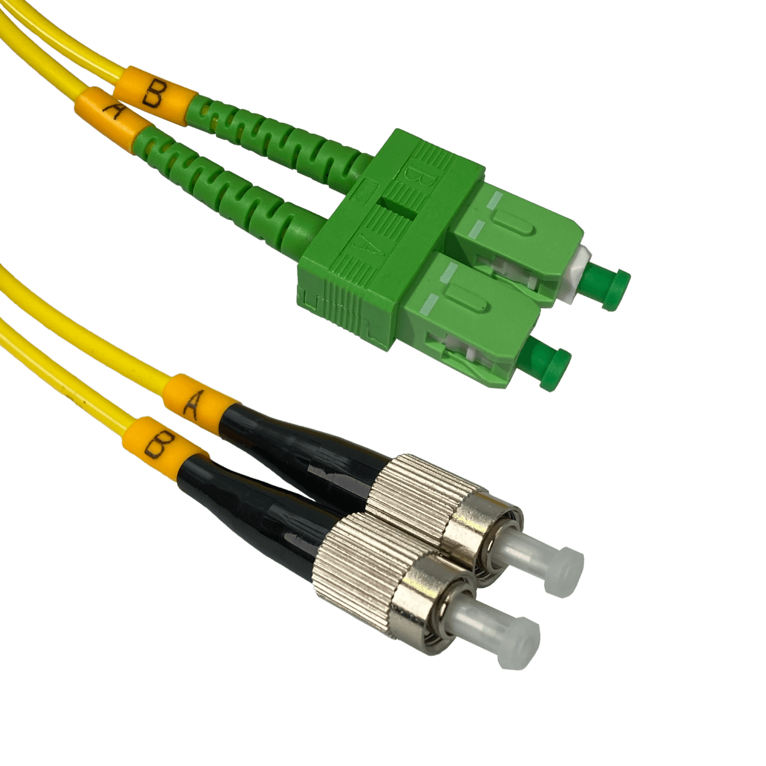 Cable fibra optica 3m SC/APC-FC/UPC Monomodo SM Duplex Jumper 9/125um 3mm JFSAF3 1