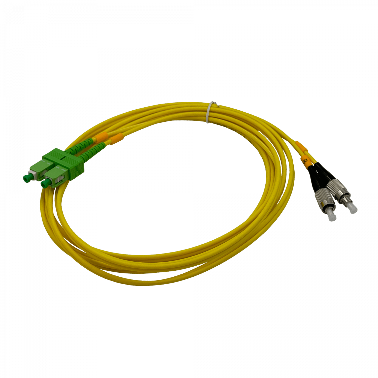 Cable fibra optica 3m SC/APC-FC/UPC Monomodo SM Duplex Jumper 9/125um 3mm JFSAF3 2