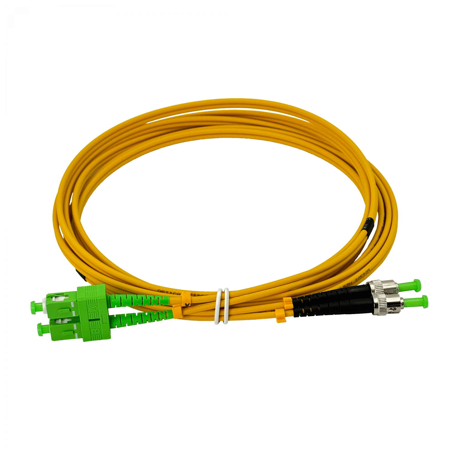 3mt SC/APC-ST/APC MonoModo SM Duplex Jumper Cable Fibra 9/125um 3mm 3