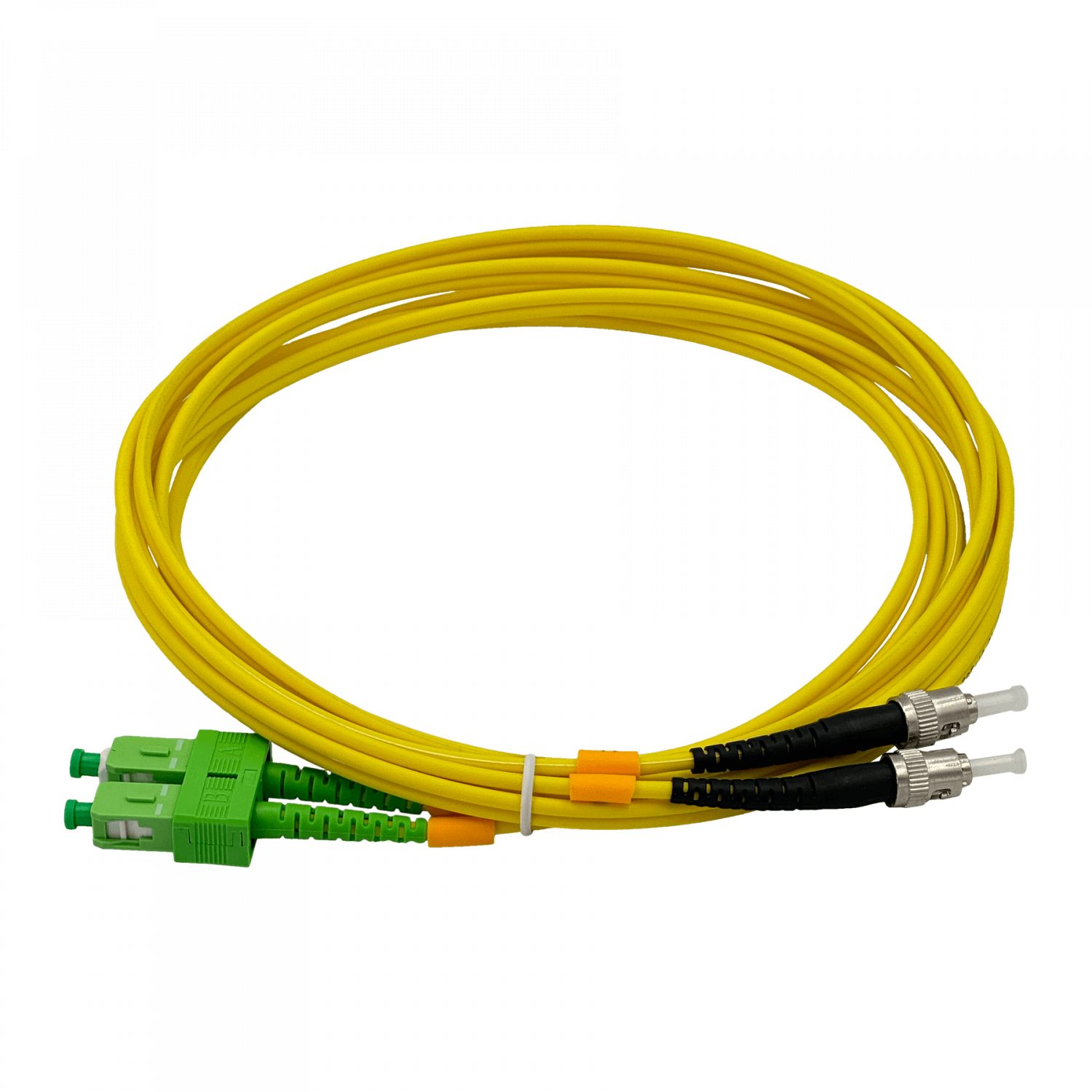3mt SC/APC-ST/UPC MonoModo SM Duplex Jumper Cable Fibra 9/125um 3mm 3