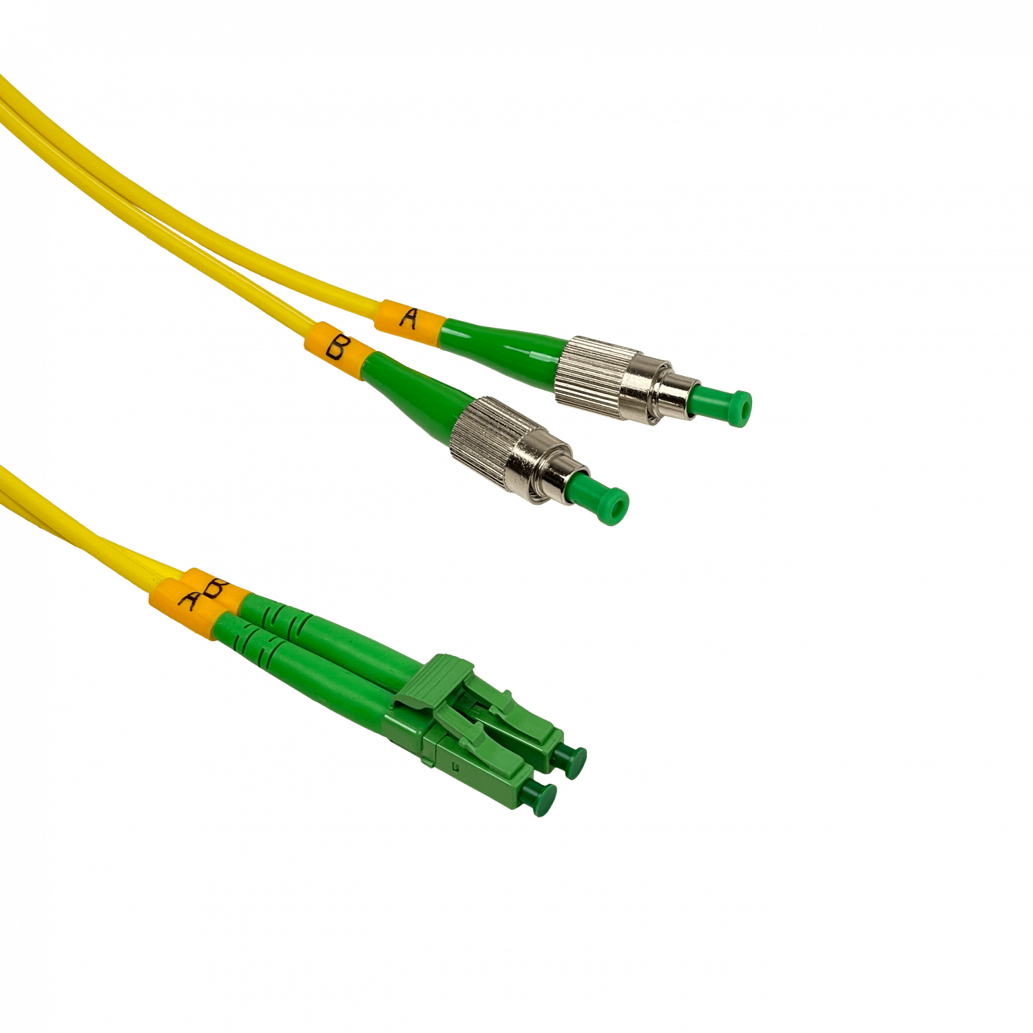 5mt LC/APC-FC/APC MonoModo SM Duplex Jumper Cable Fibra 9/125um 1