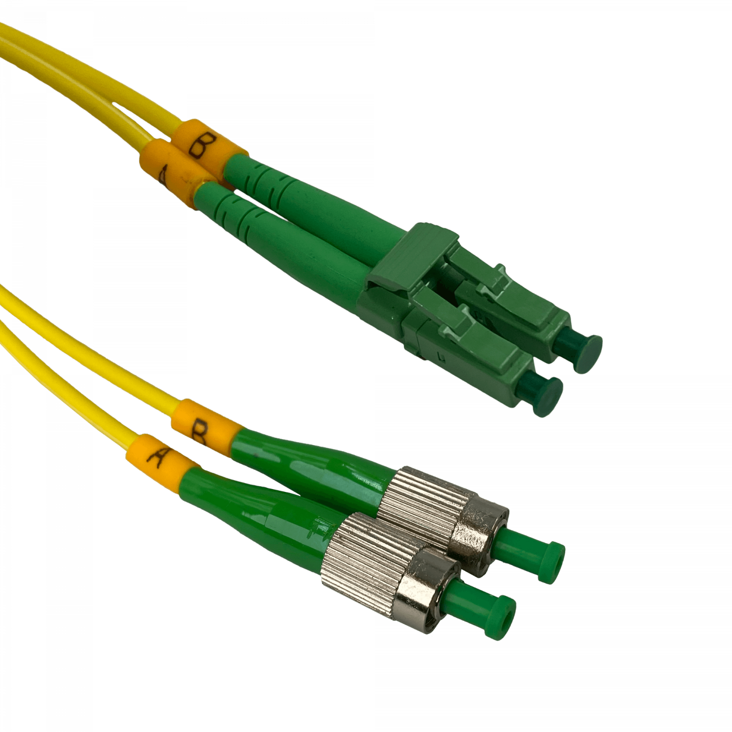 3mt LC/APC-FC/APC MonoModo SM Duplex Jumper Cable Fibra 9/125um 2