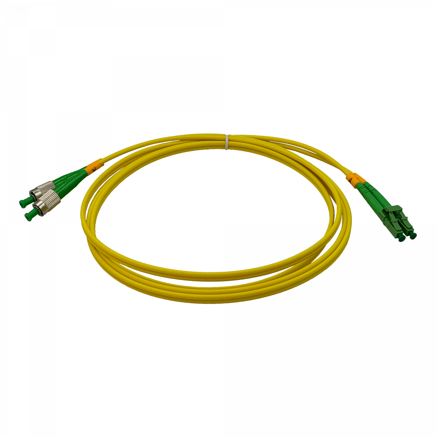 2mt LC/APC-FC/APC MonoModo SM Duplex Jumper Cable Fibra 9/125um 3