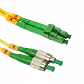1mt LC/APC-FC/APC MonoModo SM Duplex Jumper Cable Fibra 9/125um - Miniatura 2