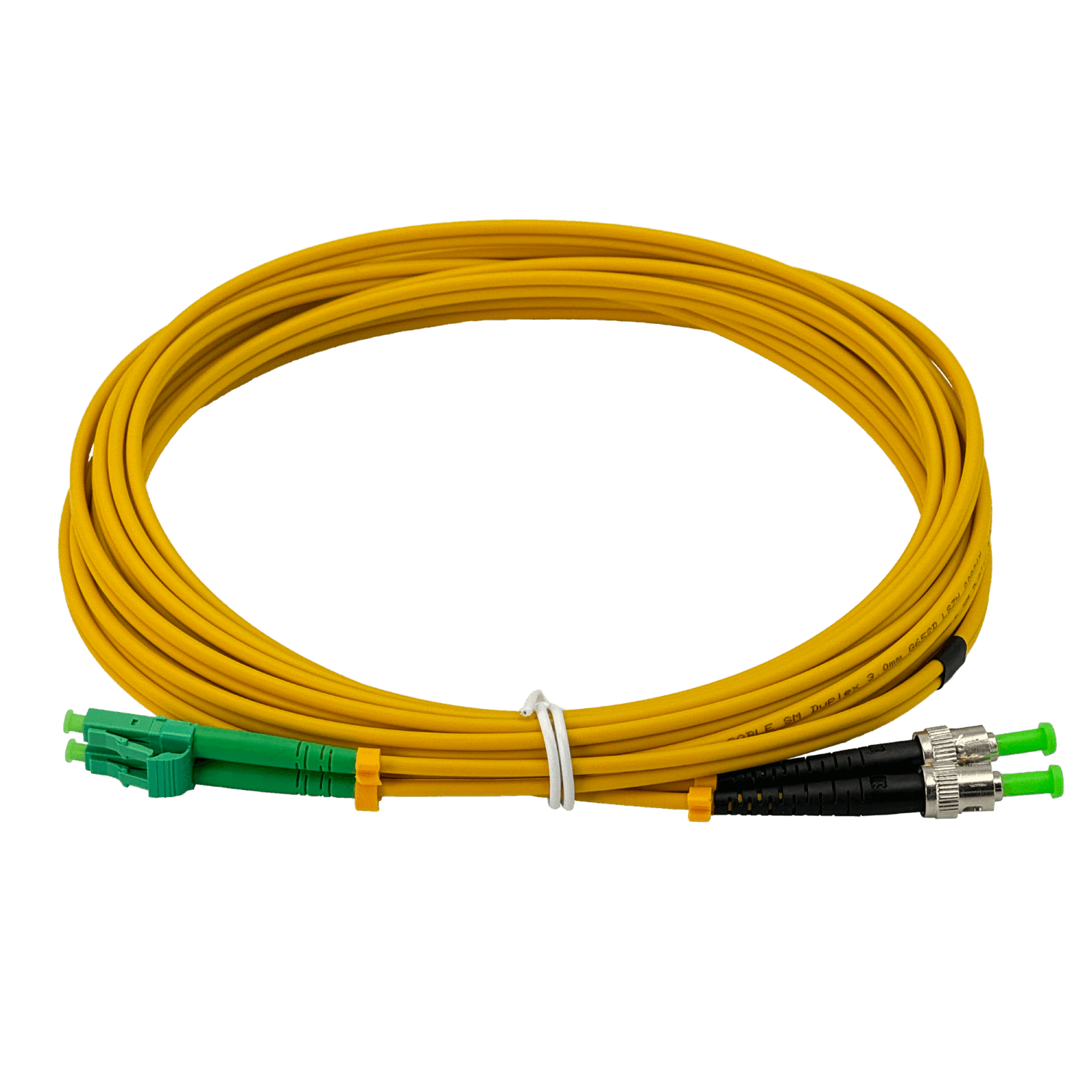 5mt LC/APC-ST/APC MonoModo SM Duplex Jumper Cable Fibra 9/125um 3mm 2