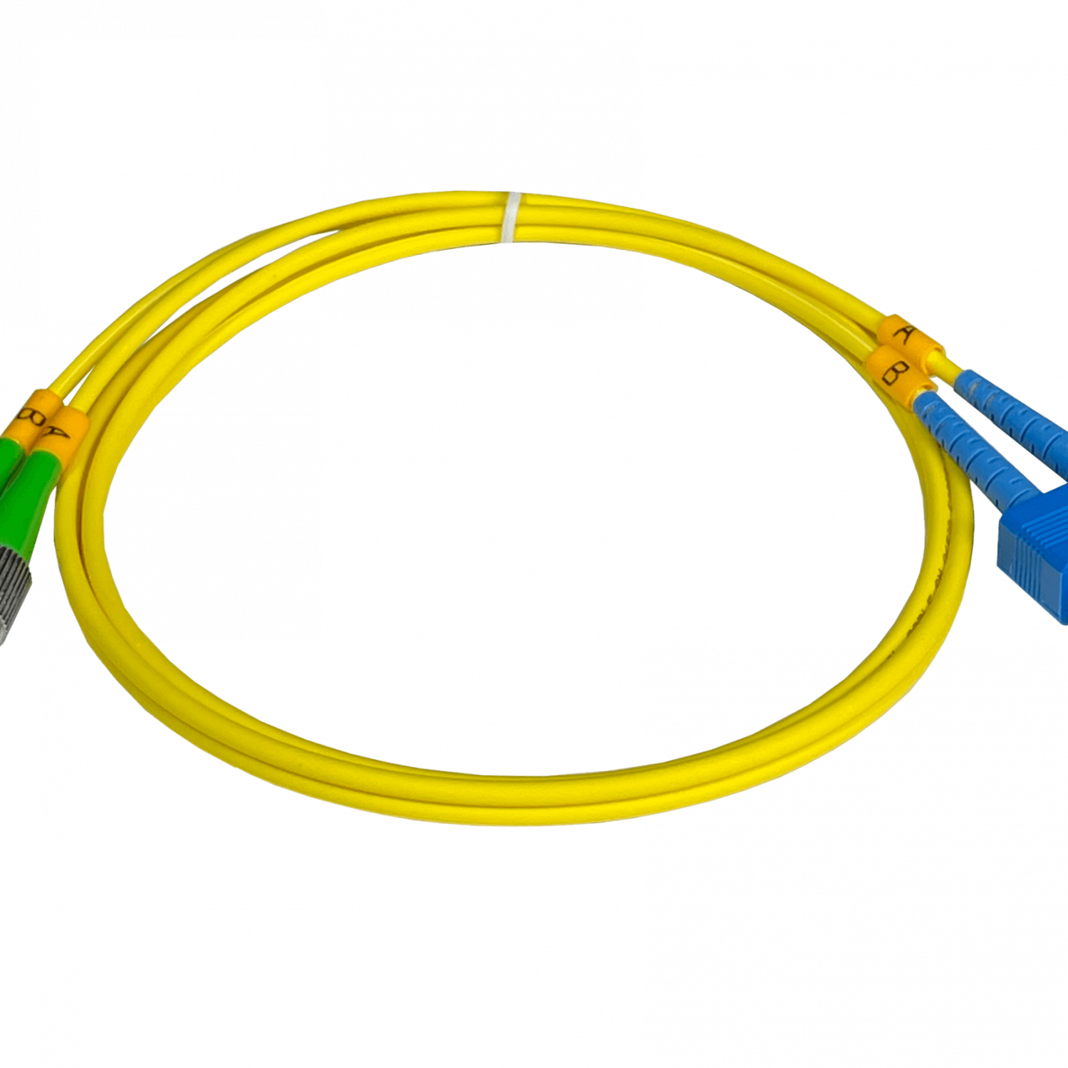 1mt SC/UPC-FC/APC MonoModo SM Duplex Jumper Cable Fibra 9/125um 3mm 3