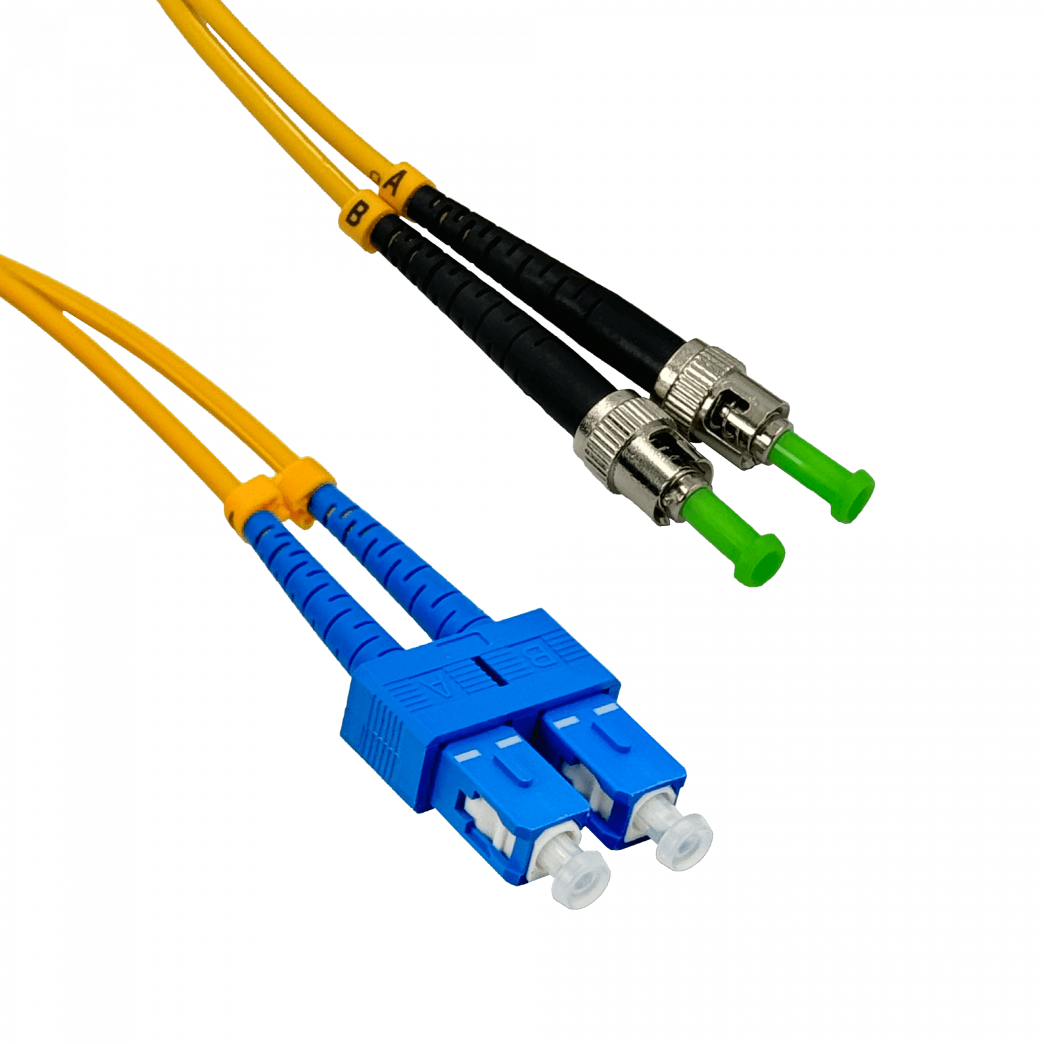5mt SC/UPC-ST/APC MonoModo SM Duplex Jumper Cable Fibra 3.0mm 9/125um 1