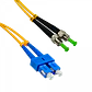 3mt SC/UPC-ST/APC MonoModo SM Duplex Jumper Cable Fibra 3.0mm 9/125um - Miniatura 2