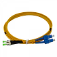 2mt SC/UPC-ST/APC MonoModo SM Duplex Jumper Cable Fibra 3.0mm 9/125um - Miniatura 3